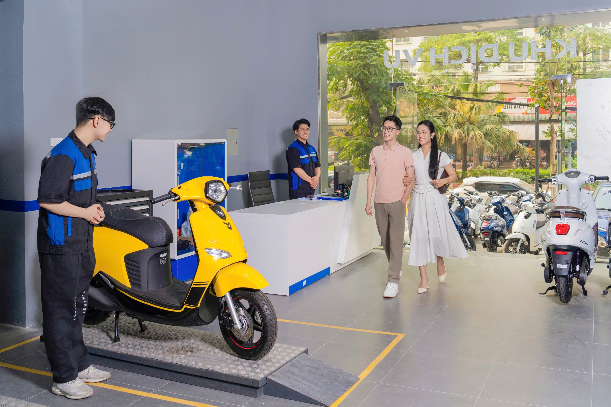 dịch vụ cứu hộ lưu động xe máy điện vinfast