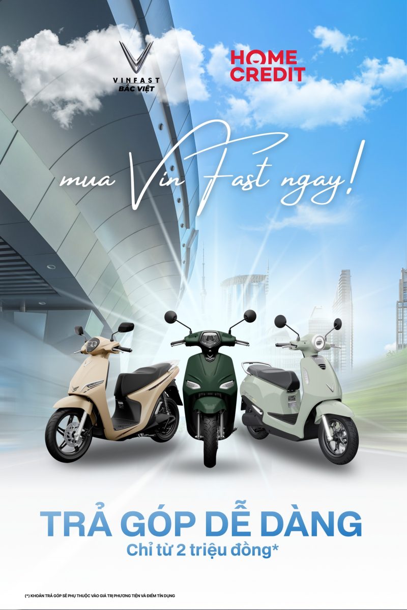 Trả góp xe máy điện VinFast Bắc Việt