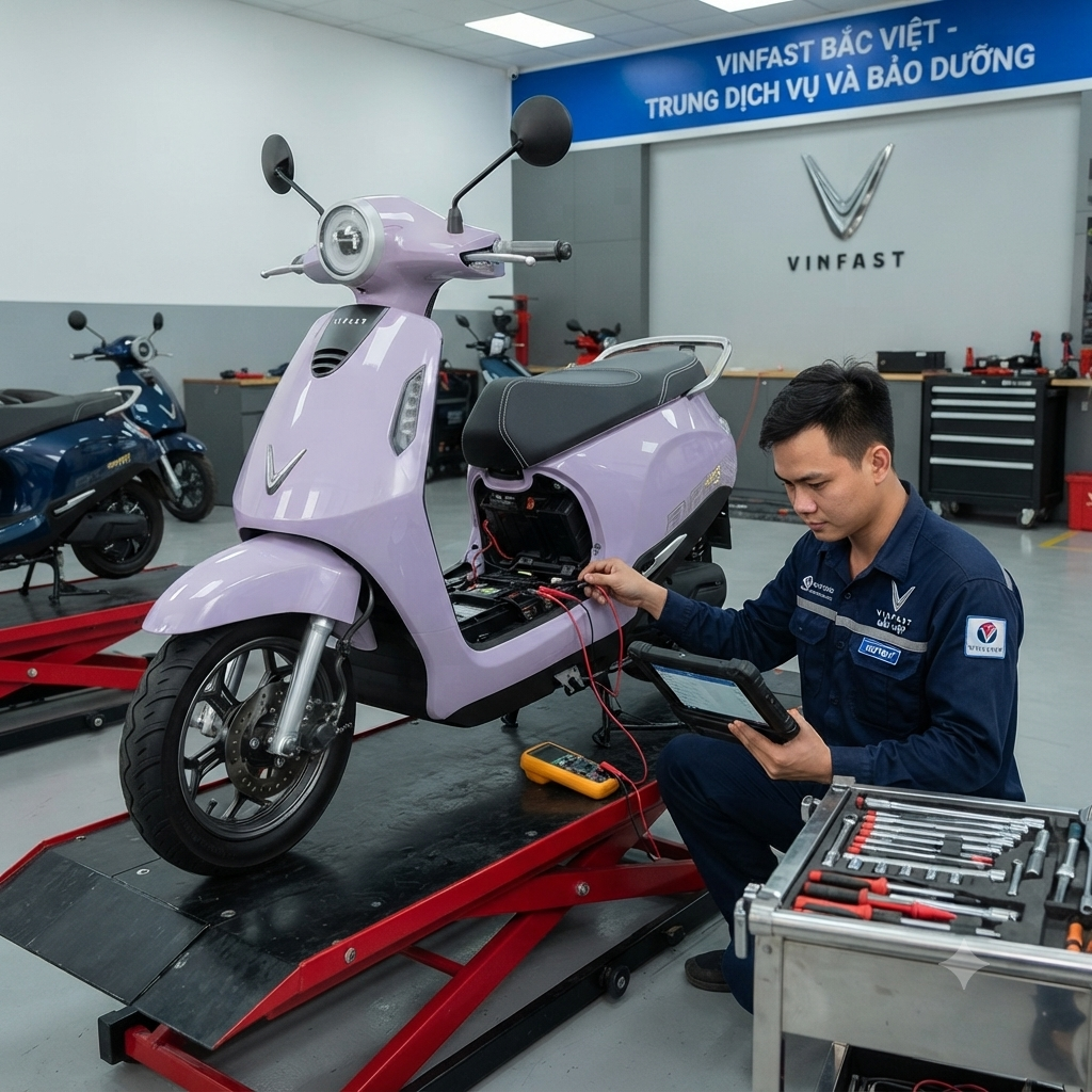 Bảo dưỡng xe máy điện Vinfast